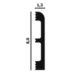 Плинтус гибкий P83F